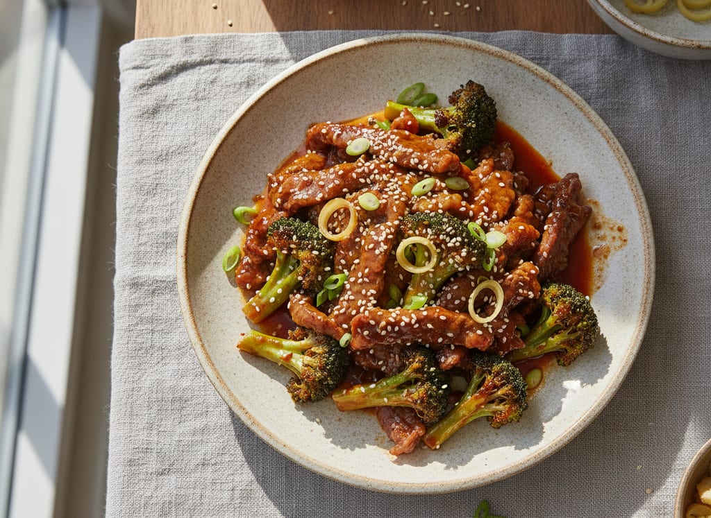 Beef and Broccoli with Sesame Ginger Sauce