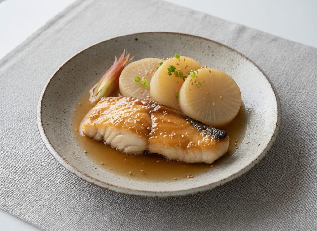 Miso Cod with Daikon Radish