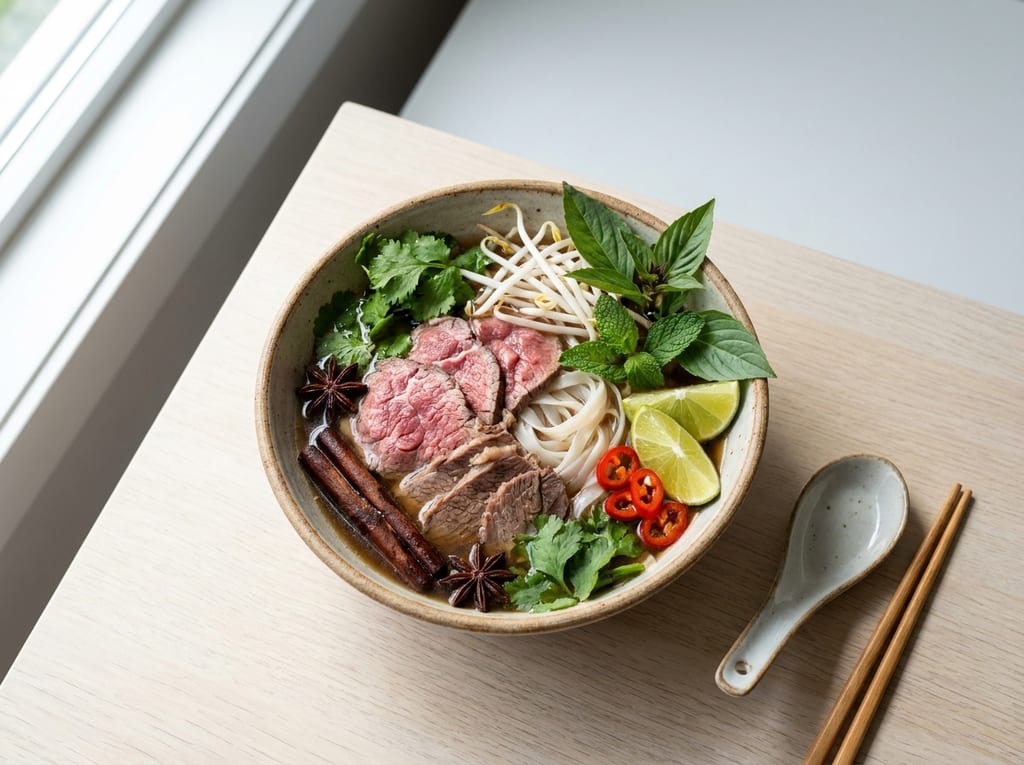Vietnamese Pho Beef Noodle Soup