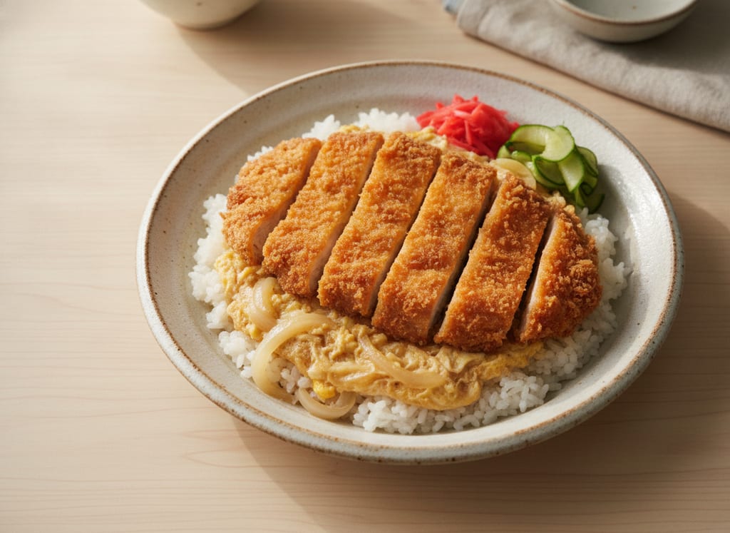 Chicken Katsudon with Panko Crust