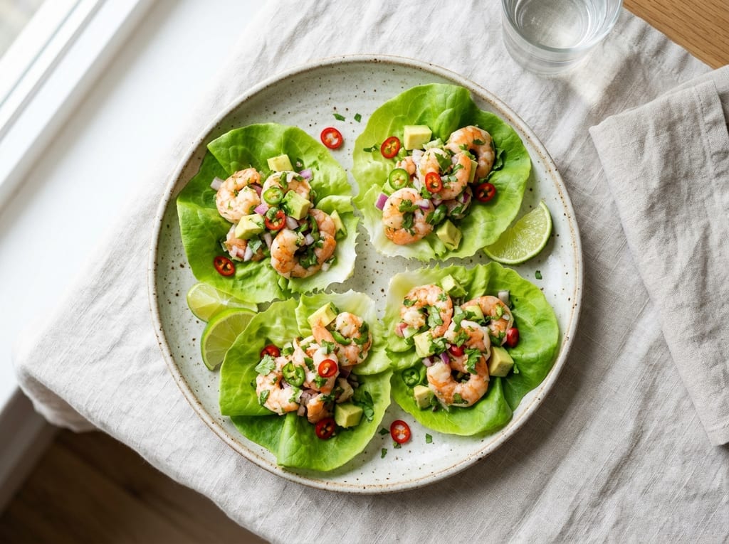 Shrimp Ceviche Lettuce Wraps