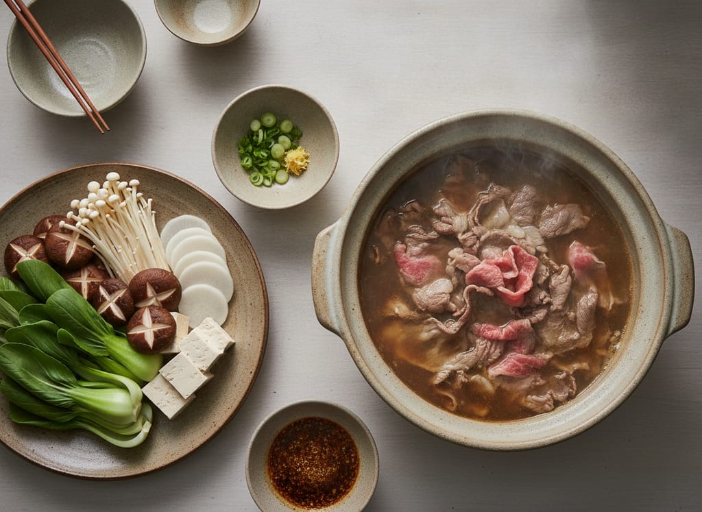 Beef Shabu-Shabu with Miso Broth