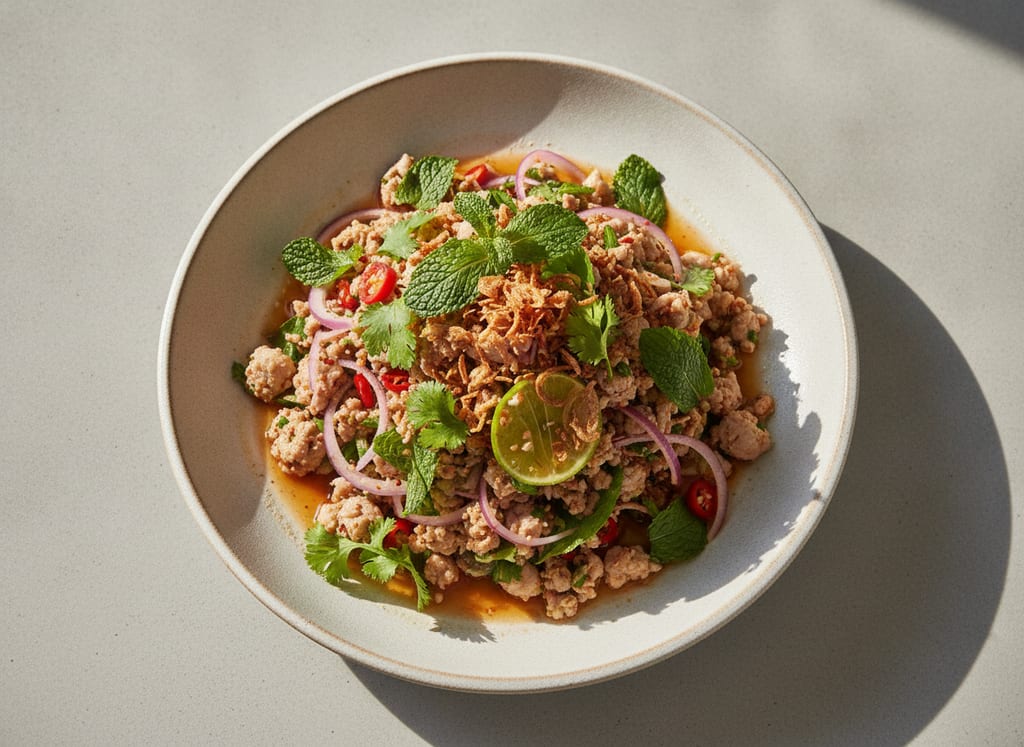 Larb (Spicy Ground Chicken Salad)