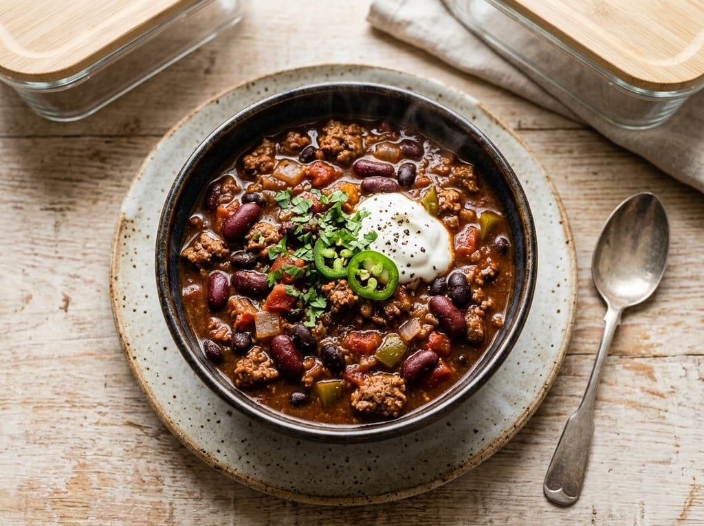 Lean Beef Chili with Black Beans