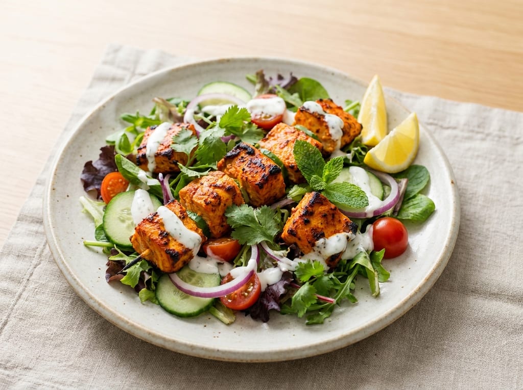 Tandoori Fish Tikka Salad