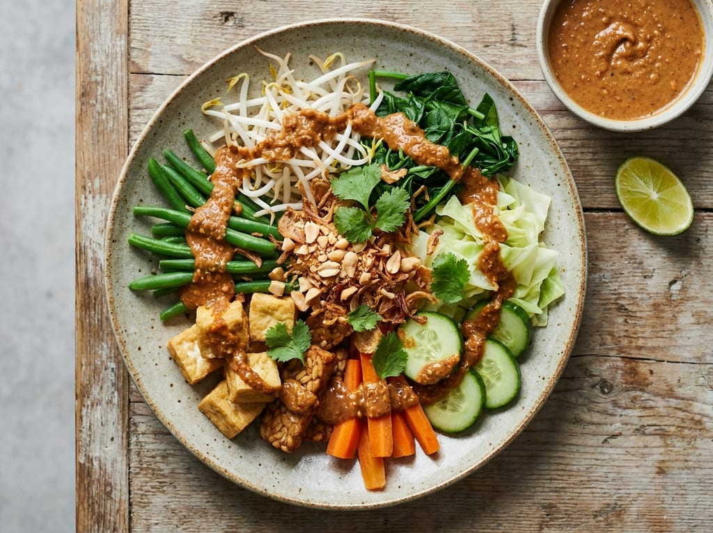 Indonesian Gado-Gado with Peanut Sauce