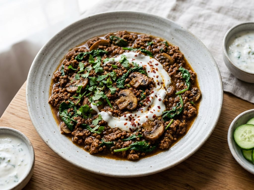Keto Keema with Mushrooms