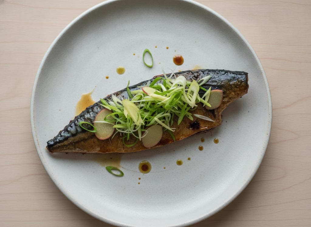 Grilled Mackerel with Ginger and Scallions