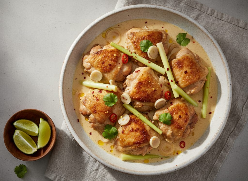 Creamed Coconut Chicken with Galangal