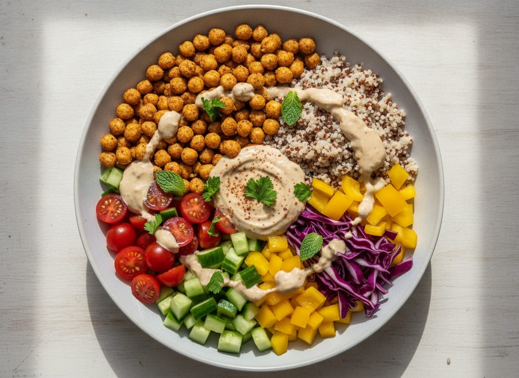 Mediterranean Chickpea Buddha Bowl