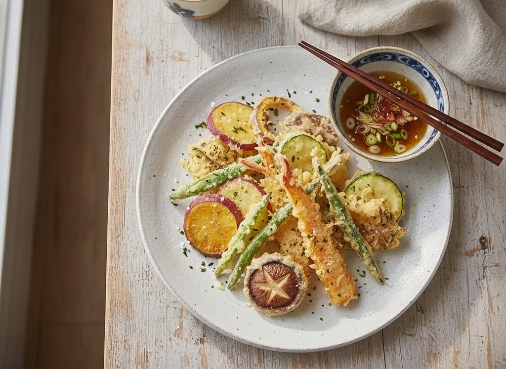 Vegetable Tempura with Dipping Sauce