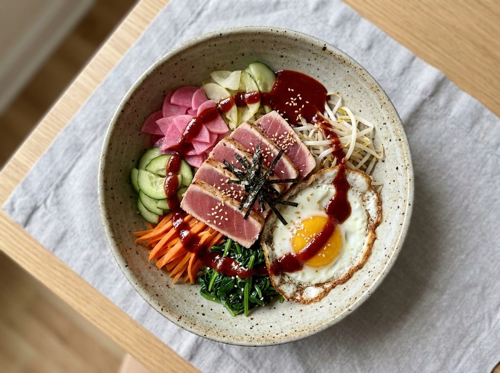 Korean Spicy Tuna Bibimbap Bowl