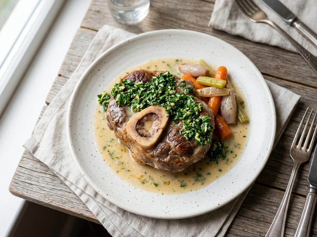 Osso Buco Bianco with Green Sauce