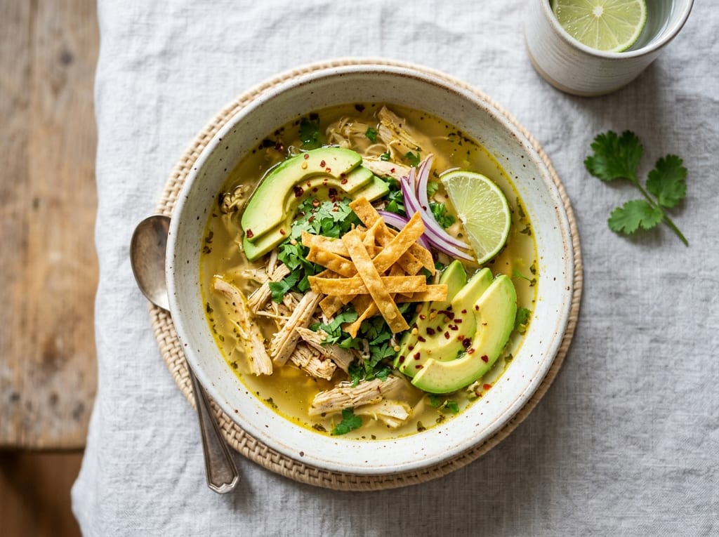 Sopa de Lima with Chicken and Avocado
