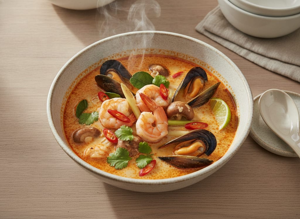 Tom Yum Soup with Seafood