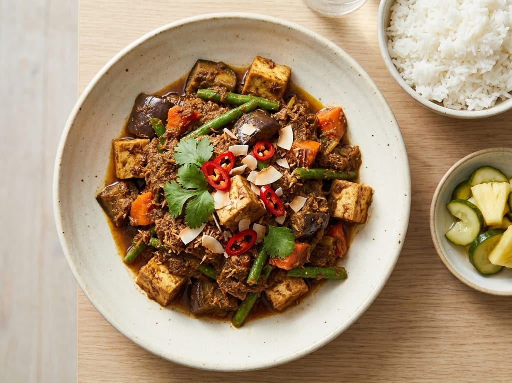 Malaysian Vegetable Rendang with Coconut