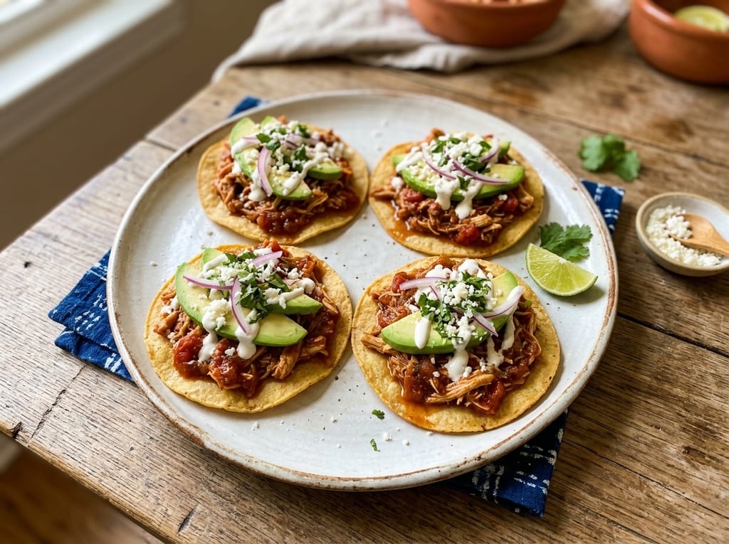 Tinga de Pollo Tostadas