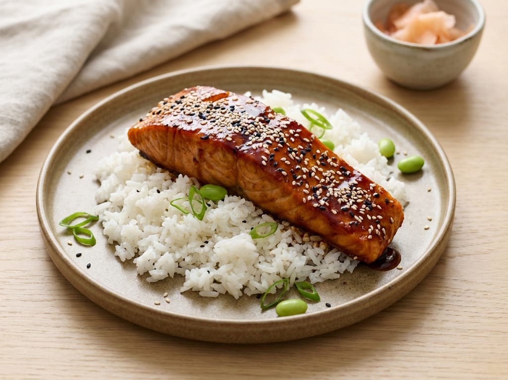 Japanese Teriyaki Salmon with Sesame