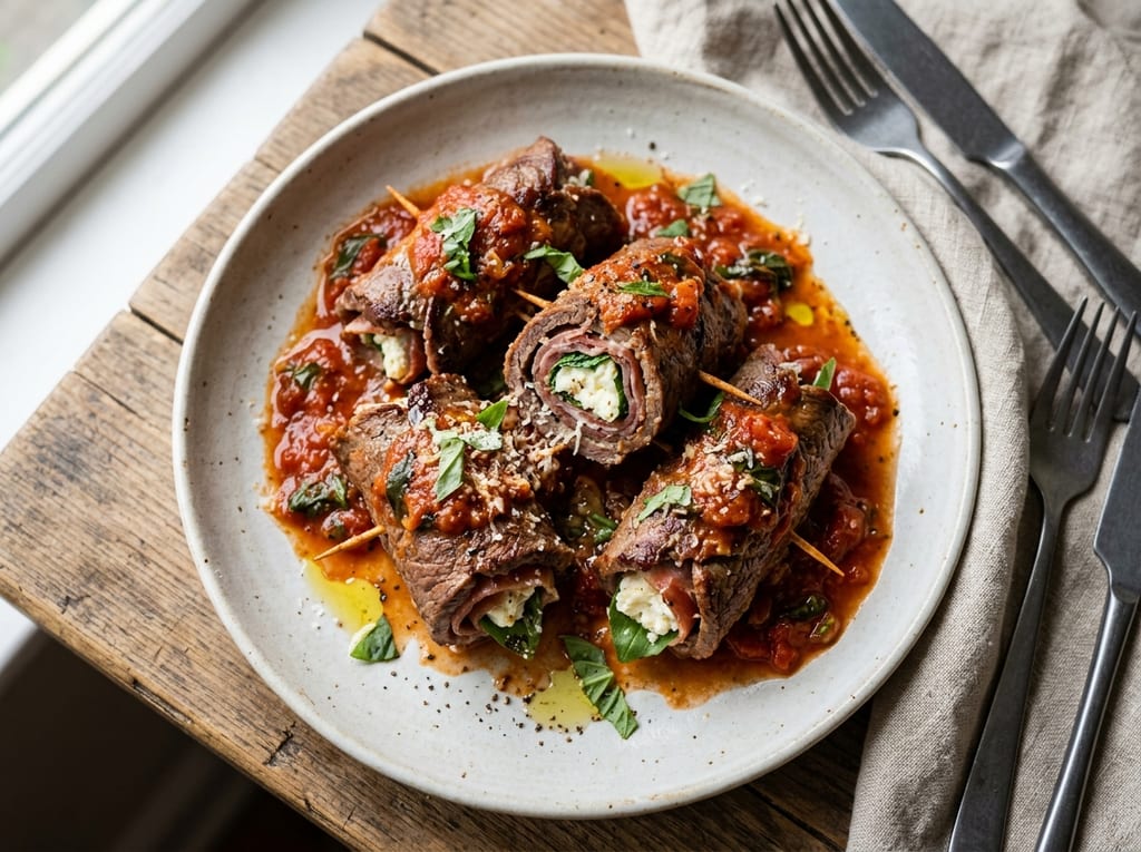Beef Involtini with Prosciutto and Ricotta