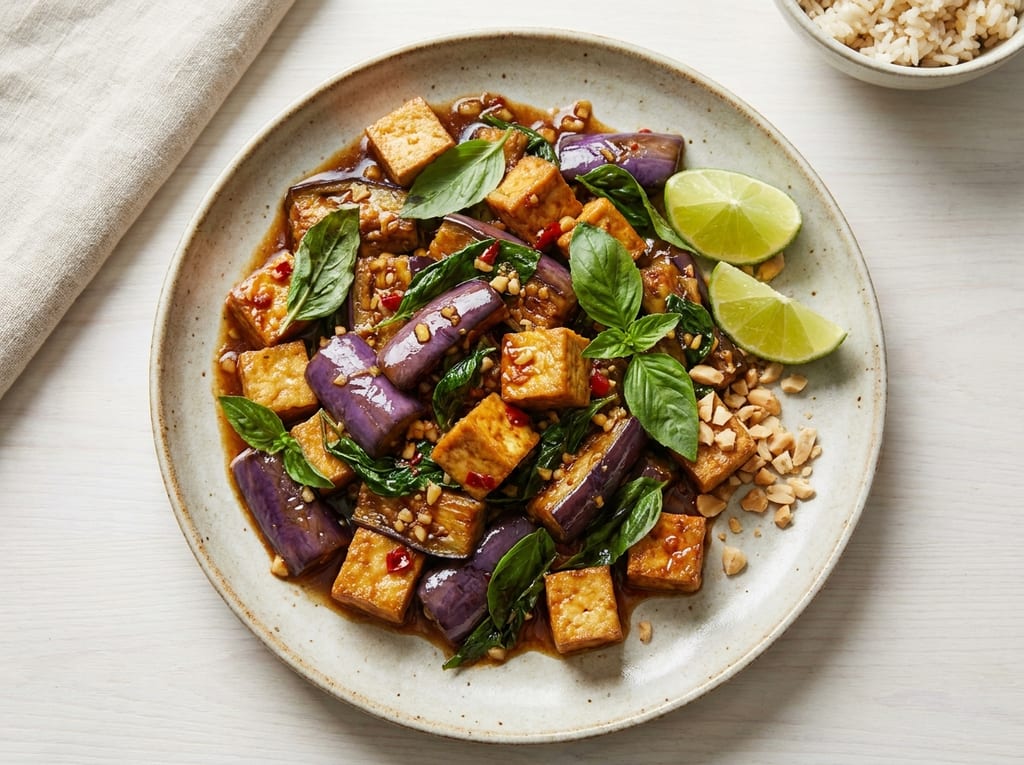 Thai Basil Eggplant Stir-Fry