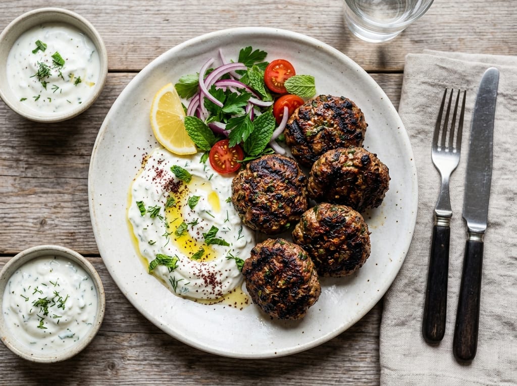 Lamb Kofta with Garlic Yogurt