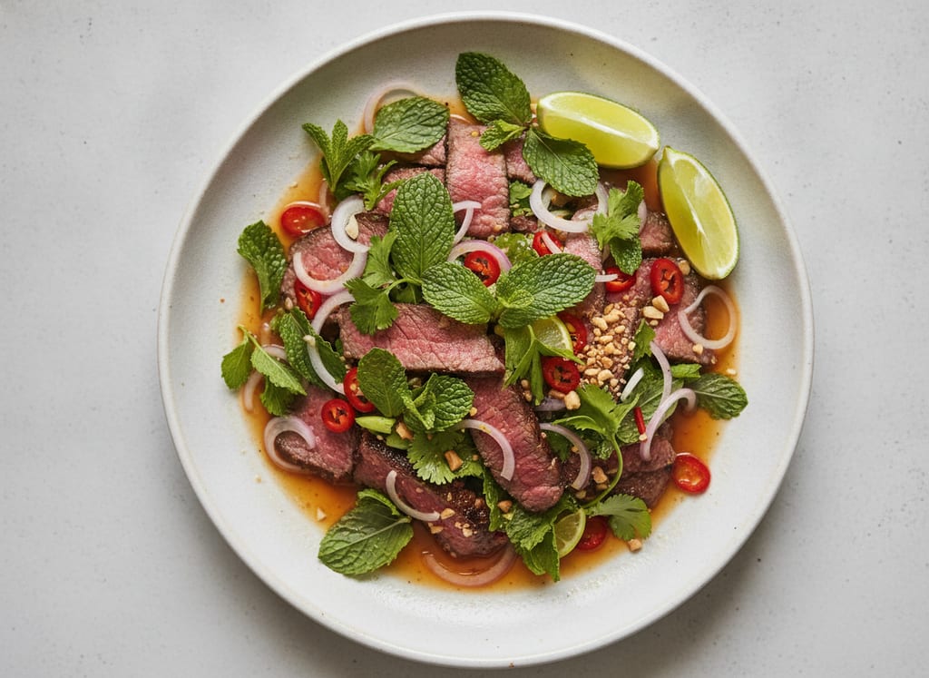 Thai Beef Salad with Mint and Lime