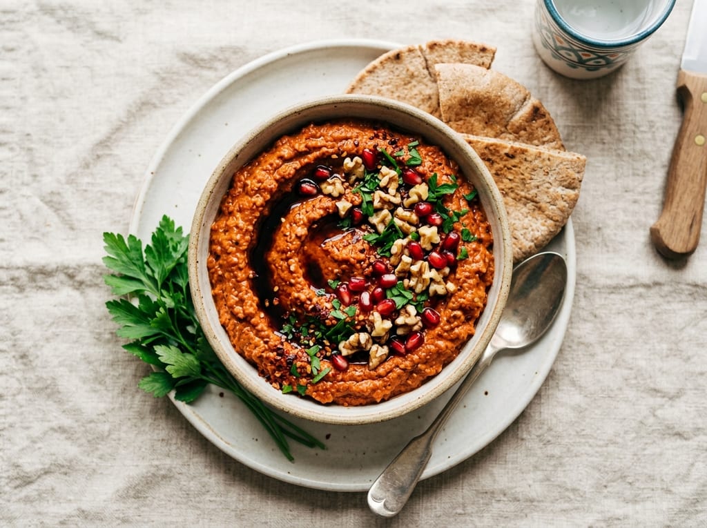 Muhammara (Red Pepper and Walnut Dip)