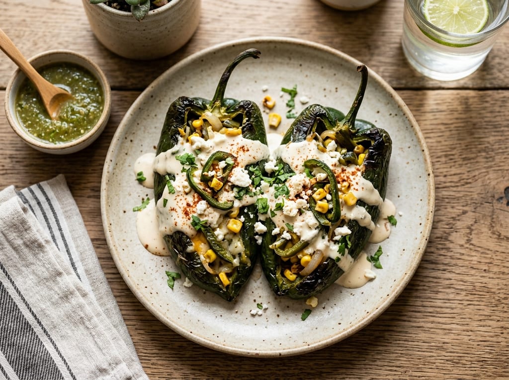 Chiles Rellenos de Rajas con Queso