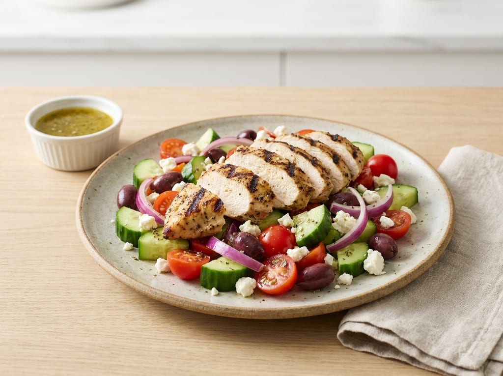 Greek Salad with Grilled Chicken